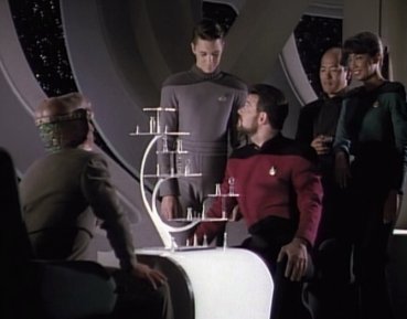 Riker Plays 3D Chess in Star Trek The Next Generation