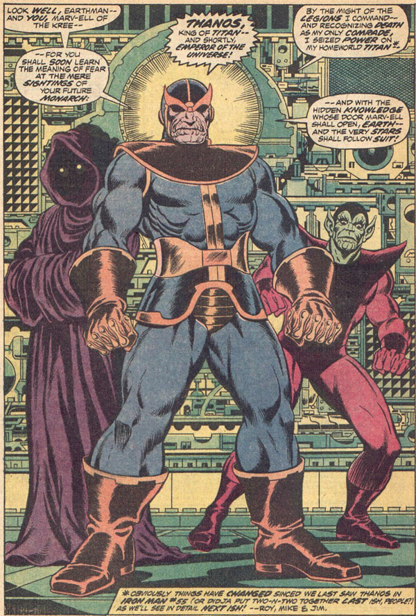 Captain Marvel Meets Thanos