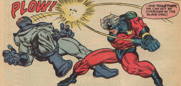 Captain Marvel strikes the Controller