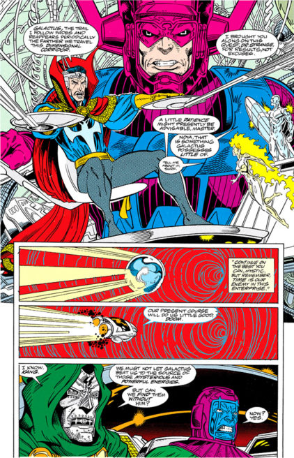 The Infinity War - Galactus, Doctor Strange and Dr Doom