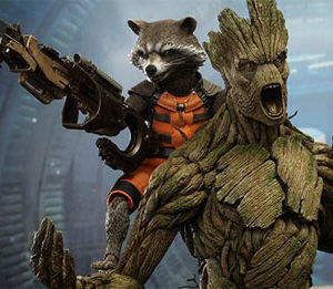 Hot Toys Groot and Rocket 1/6 Scale Figure