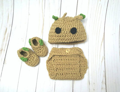 I am Groot Coming Home Outfit for Newborn Baby