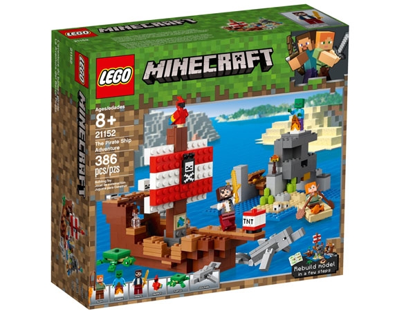 LEGO 21152 Minecraft The Pirate Ship Adventure Box Packaging