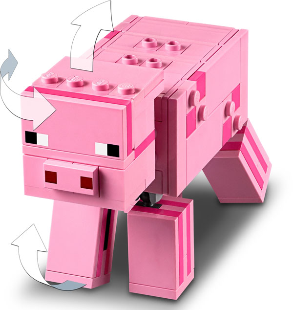 Lego Minecraft Pig Figure