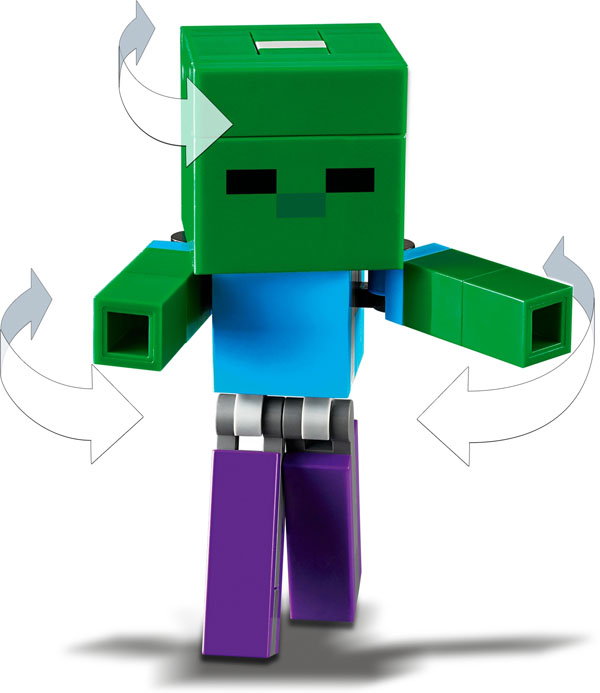 Lego Minecraft Baby Zombie Figure