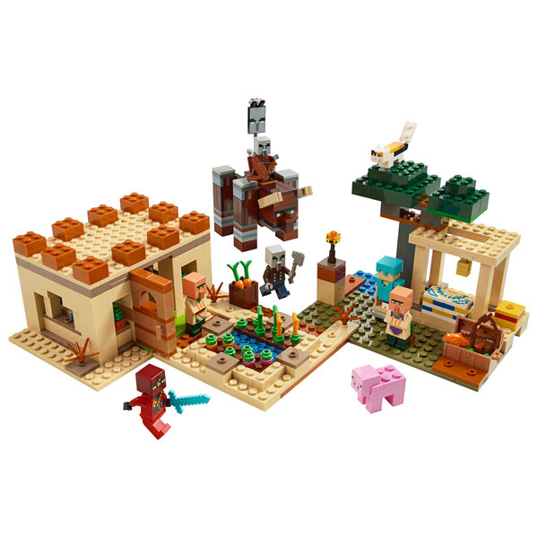 LEGO 21160 Minecraft The Illager Raid set build