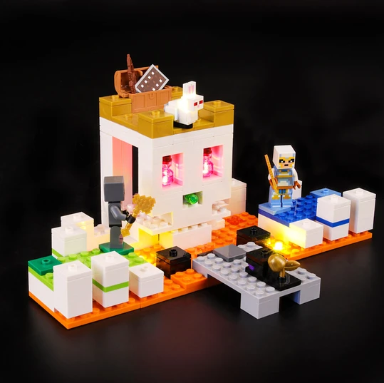 Light kit is specifically designed for Lego Minecraft Skull Arena