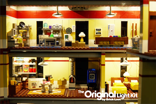 Ghostbusters Lego Firehouse Headquarters LED illumination