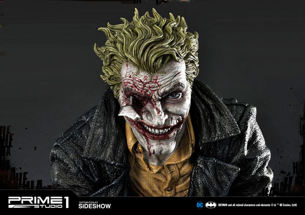 The Joker (Concept Design by Lee Bermejo) Statue - Damaged Face