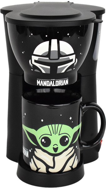 The Mandalorian Inline Single Cup Coffee Maker with Mug by Uncanny Brands