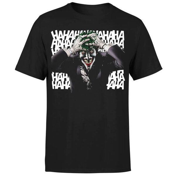 DC Comics Batman Killing Joke HaHaHa Joker T-Shirt in Black