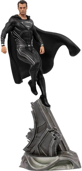 Justice League Superman Black Suit Statue by Iron Studios