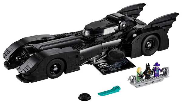 1989 LEGO Batmobile 76139 with Minifigures: Batman, The Joker, Vicki Vale