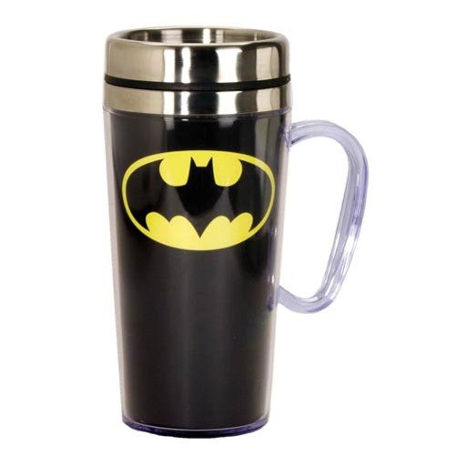 Batman 14 oz. Stainless Steel Travel Mug by Spoontiques