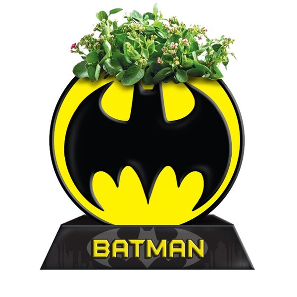 Batman Circle Bat Logo Ceramic Planter by Silver Buffalo