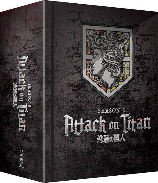Attack on Titan Military Police Towel by Great Eastern Attack on Titan Season 3 Part 1 Limited Edition Blu-ray/DVD
