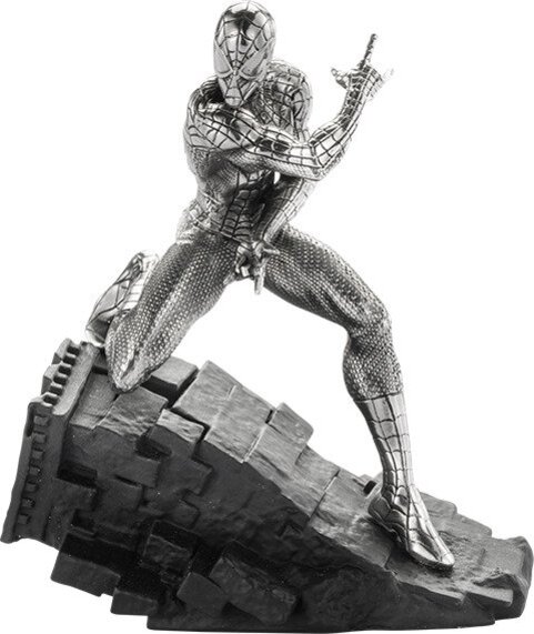 Pewter Spider-Man Webslinger Figurine by Royal Selangor