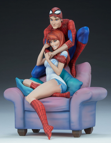 Sideshow Collectibles Spider-Man and Mary Jane Maquette 