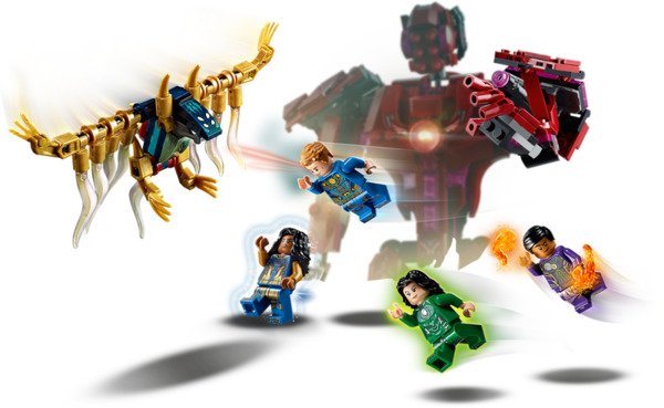 The Eternals and Arishem Lego Battle