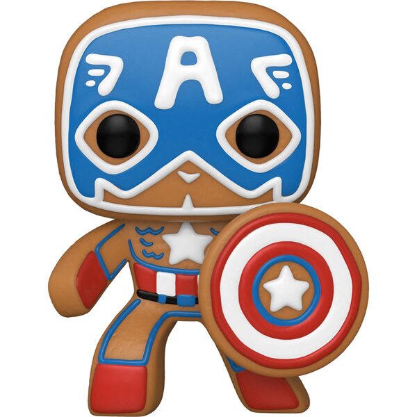 Gingerbread Captain America Marvel Pop! Vinyl Figure
