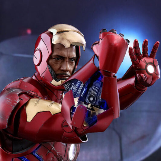 Iron Man Mark III Tony Stark Head Sculpt