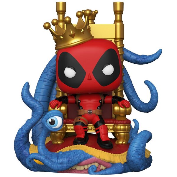 King Deadpool on Throne Marvel Heroes Deluxe Funko Pop