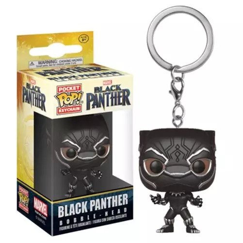 Black Panther Bobble Head Pocket Pop! Key Chain