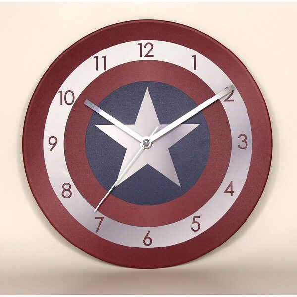 Captain America Shield Wall Clock by Accutime