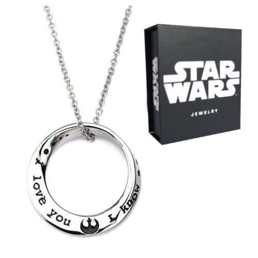 Star Wars Leia I Love You I Know Mobius Necklace