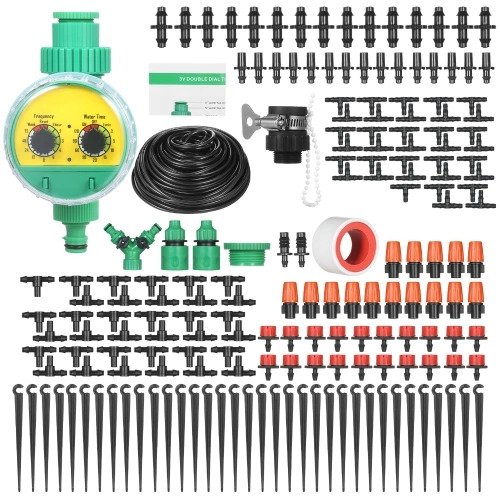 Garden Irrigation System with Electronic Automatic Irrigation Timer