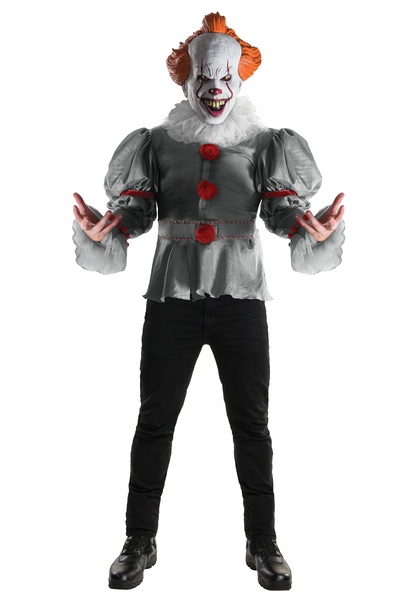 Mens IT Pennywise Adult Costume - Best Horror Movie Halloween Costumes