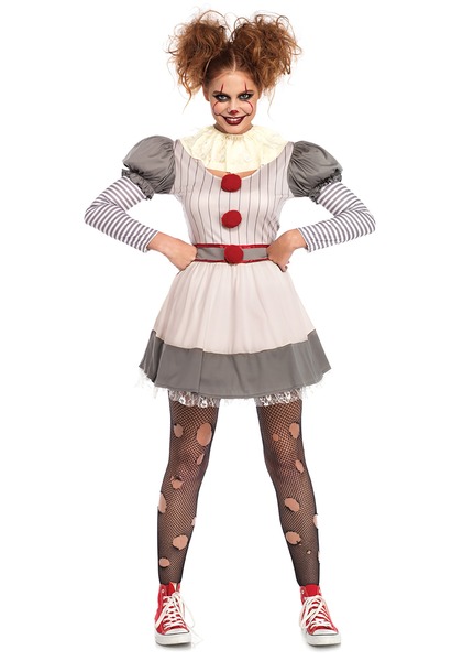 IT Pennywise Women's Cosplay - Womens Horror Movie Cosplay Costumes