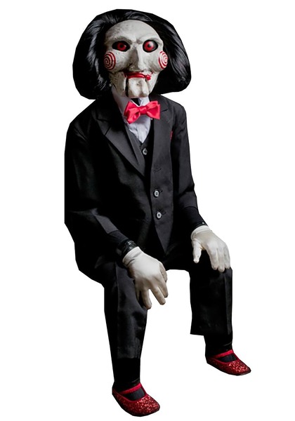 Saw Billy the Puppet Prop - Horror Movie Doll Halloween Costume