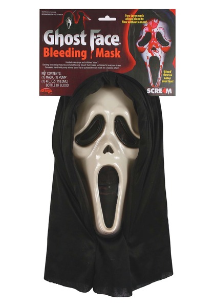 Scream Ghost Face Mask - Slasher Movies Halloween Costume