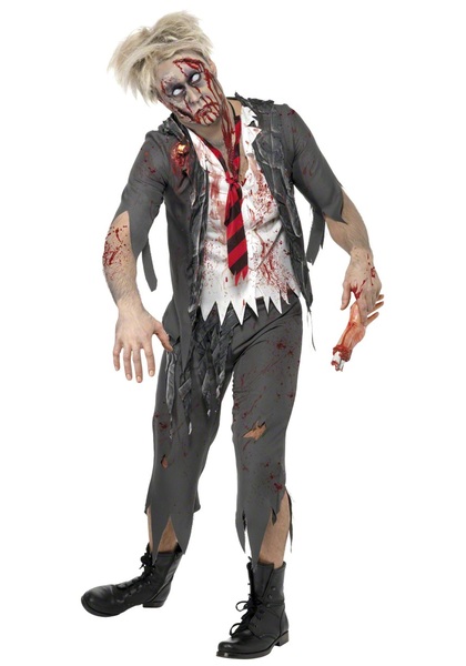 Zombie School Boy Costume - Scary Halloween Costumes For Couples